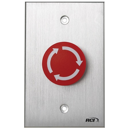 Rci RCI 919 Series, Pushbutton, Anodized Aluminum 919-MA 28